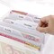 Greeting Card Storage & Organizer Box with 6 Coloful Removable Dividers for Holiday Birthday Get Well Cards Photos, Crafts, Scrapbooking(Clear)